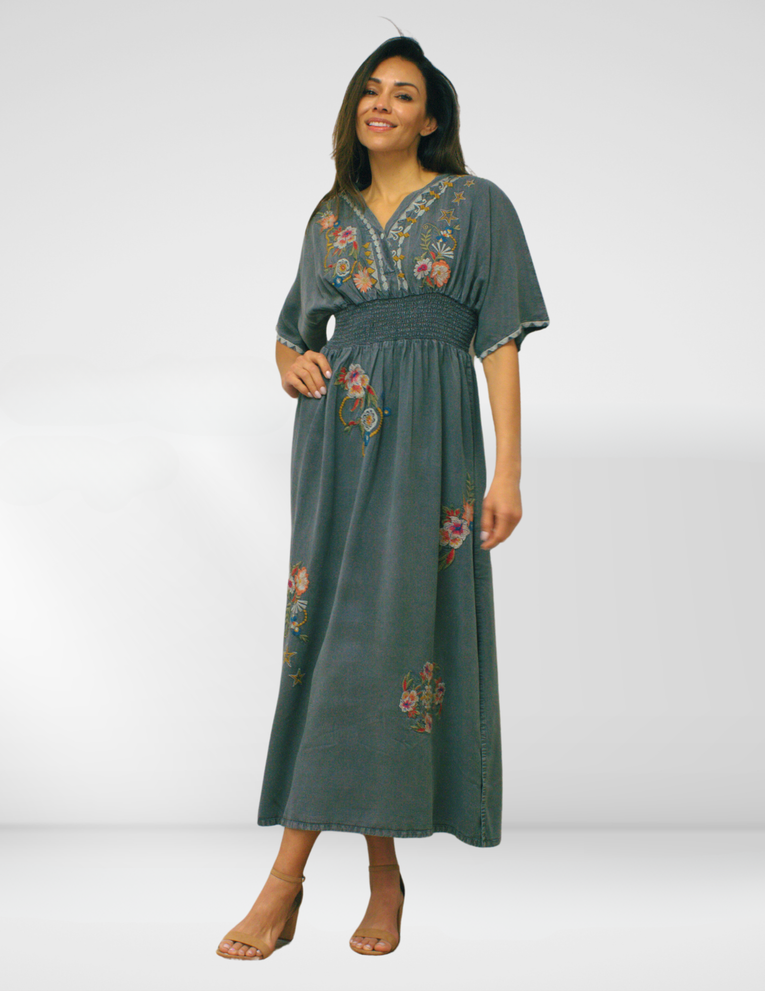 DANI DRESS DARK GREY S DANI DRESS DARK GREY S