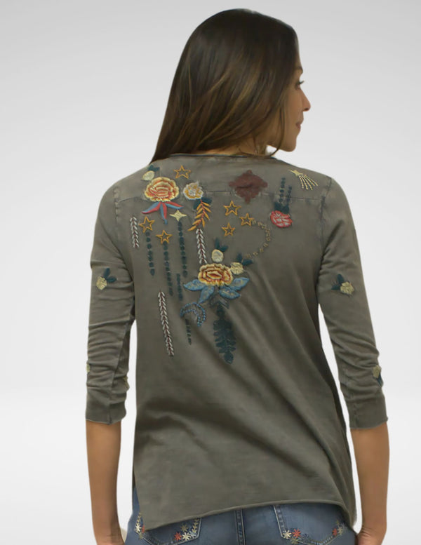 TILLY TOP - DARK GREY