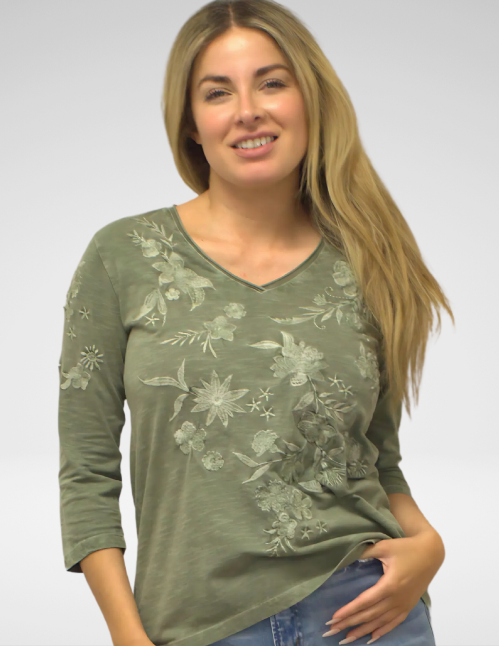 ENYA TOP -DESERT SAGE (XS ONLY)