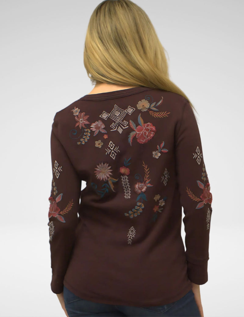 VEE TOP- OXBLOOD
