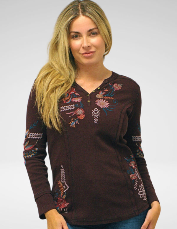 VEE TOP- OXBLOOD