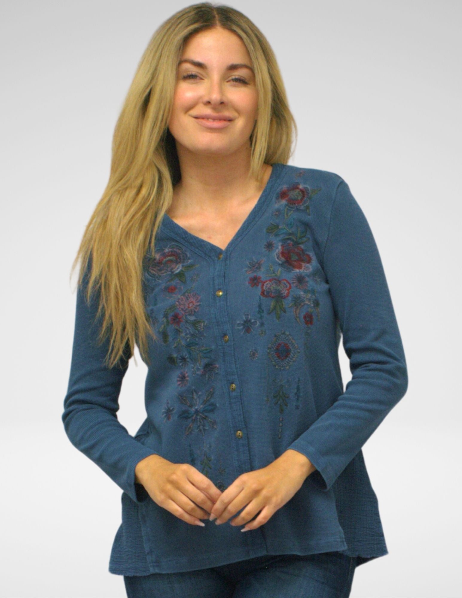 TOVE CARDIGEN - WASHED BLUE