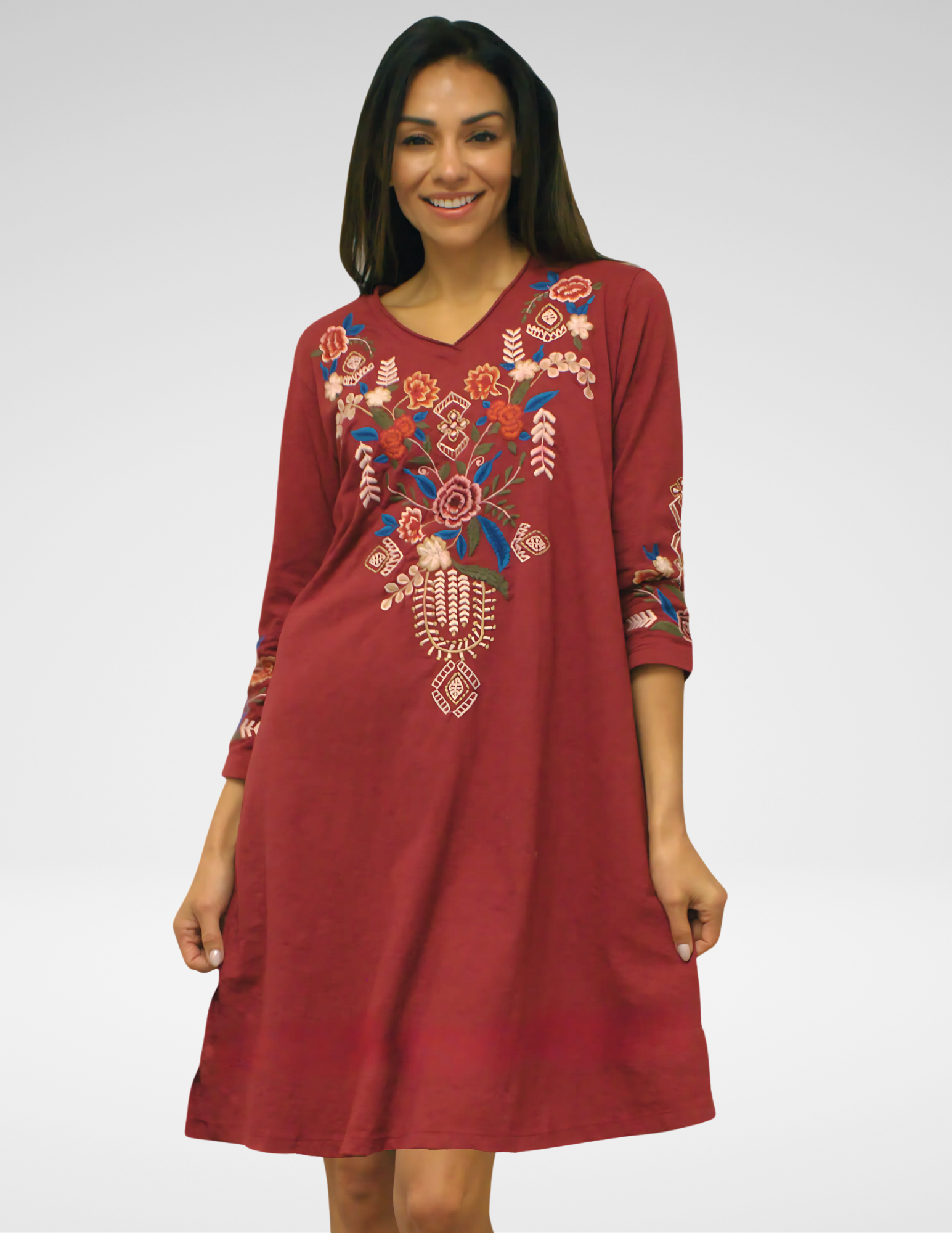 LISETTE DRESS -  BIKING RED