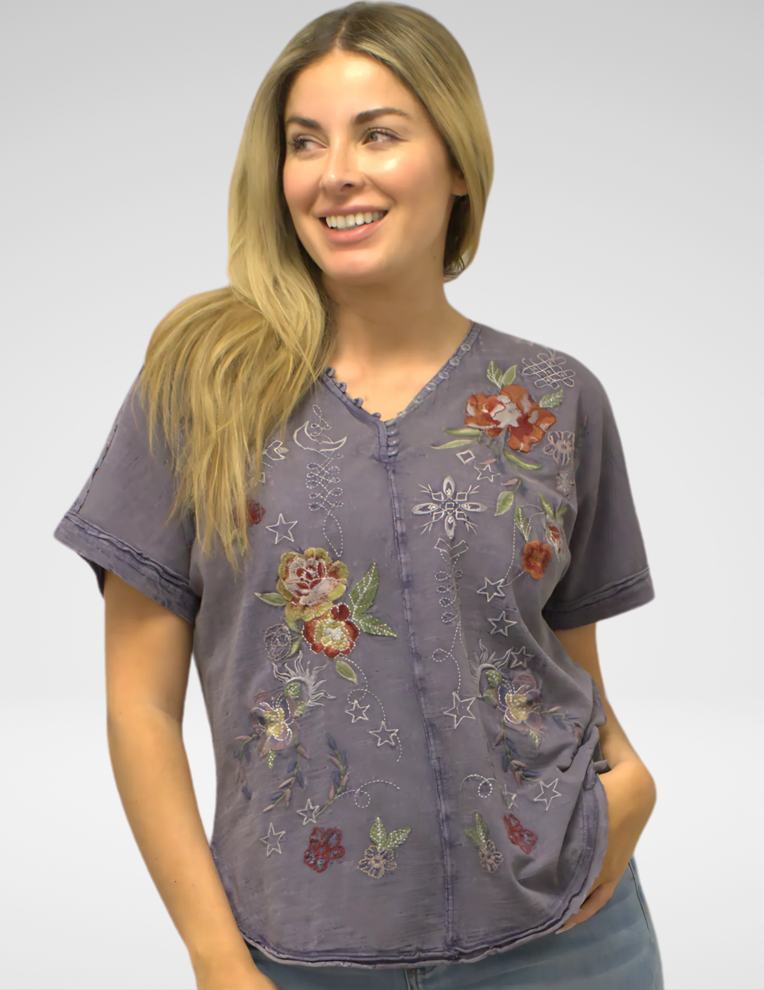 REVA TEE- PURPLE HAZE