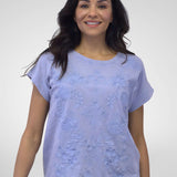 CASSIDY TEE - BLUE HERON