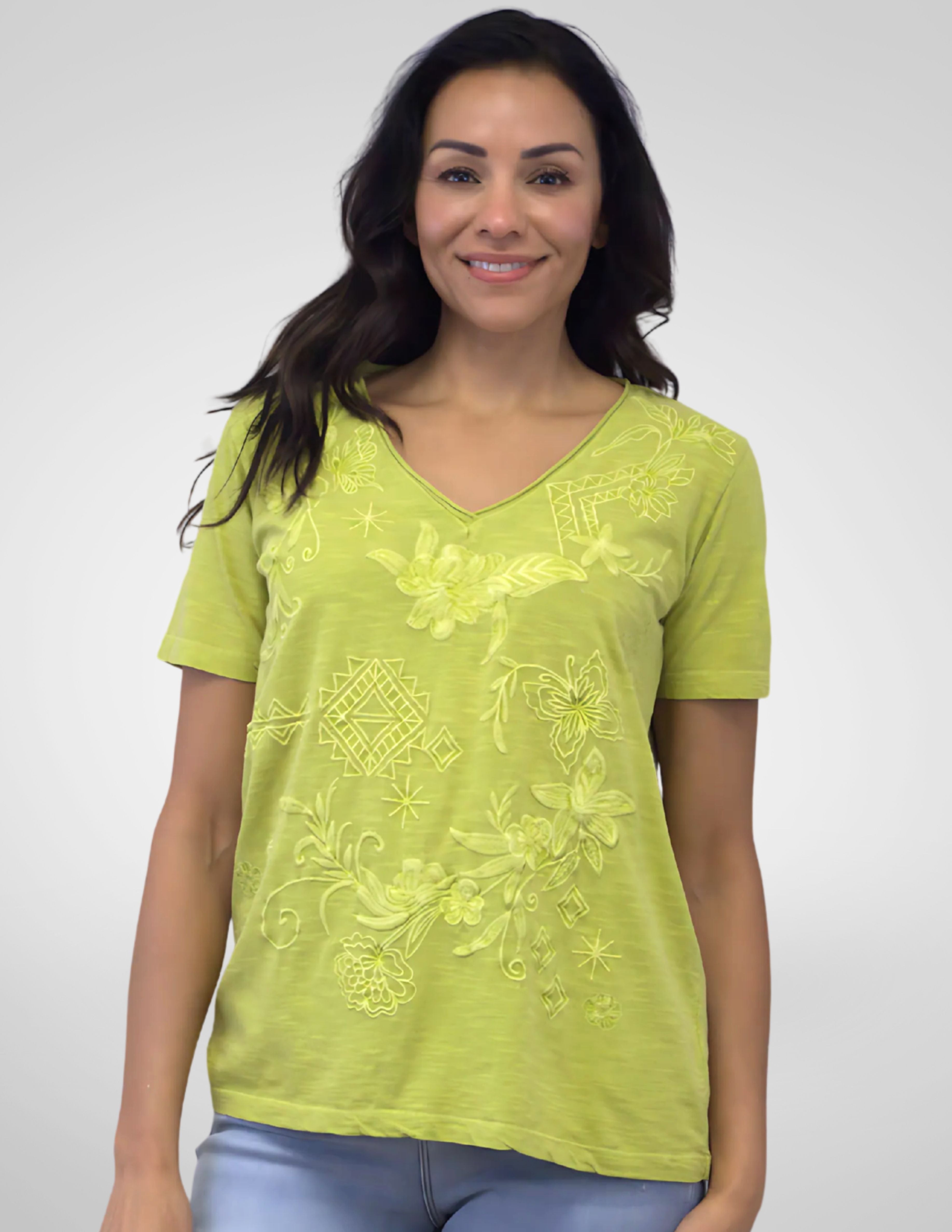 MARYA TEE- GOLDEN LIME