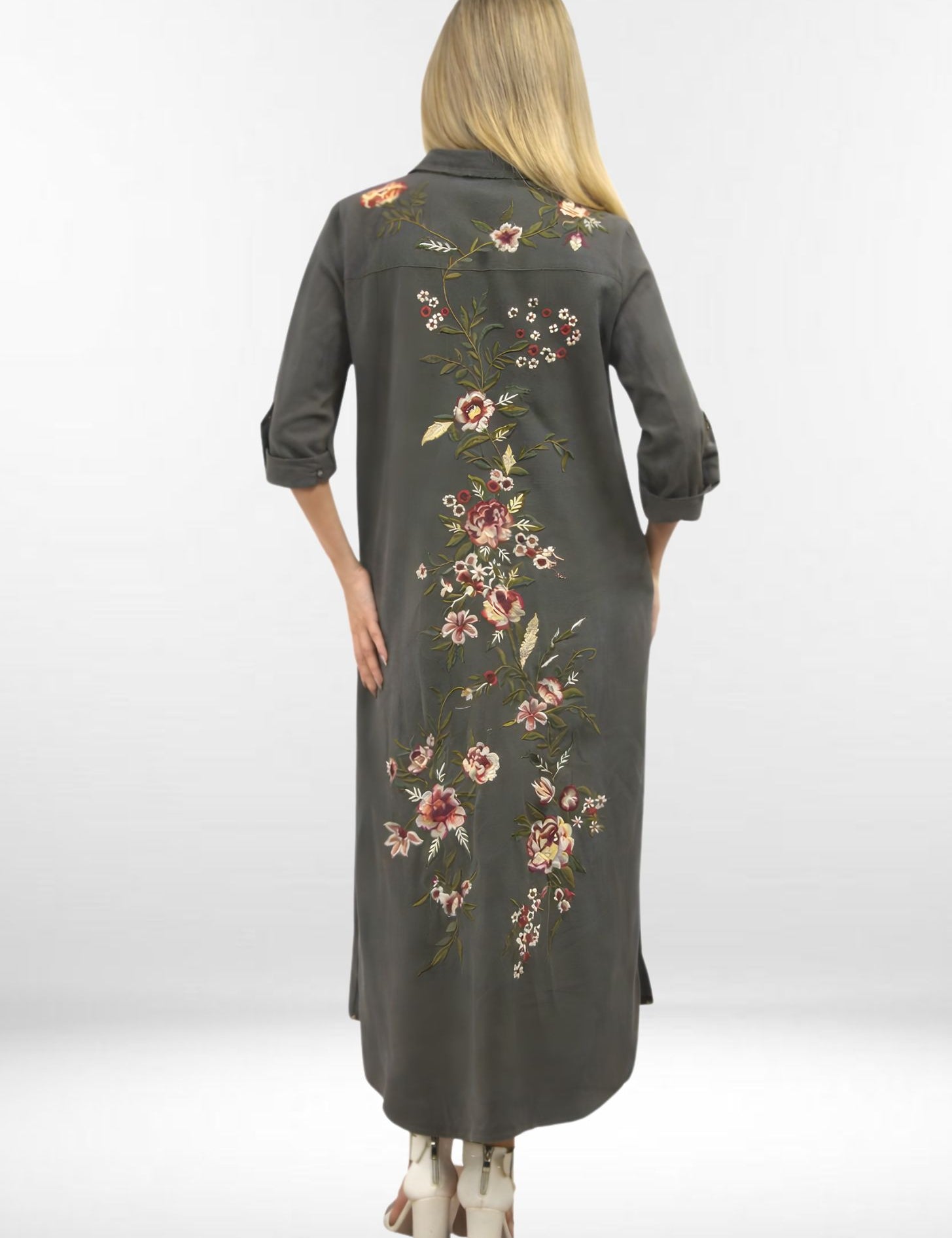 EDEN DRESS | Thermal Dress - Duster - Embroidered