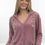 JADA TOP | Hooded Button Up Thermal Cardigan