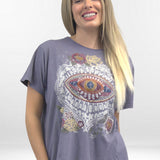 PIPER TEE | Elevated Relaxed Cotton Tee with Embroidery