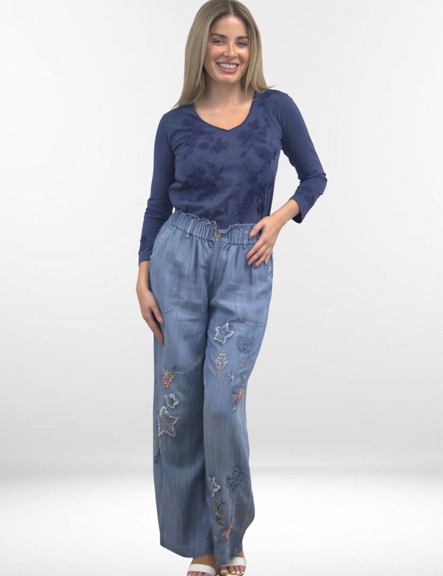 ADRIANA PANT | Relaxed Pull-On Pants and Elastic Waist