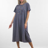 SANTANA DRESS | Washed Cotton T-Shirt Dress