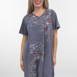 BRIGETTE DRESS | Heather Grey Cotton Dress