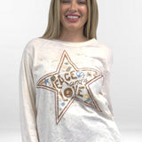 ODINE TOP | Long-sleeve Cotton Tee with Embroidery