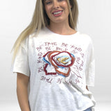 IVY TEE | Elevated Graphic Tee with Embroidered Details