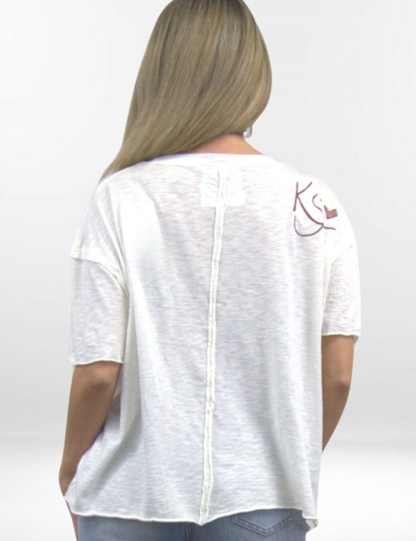 IVY TEE | Elevated Graphic Tee with Embroidered Details