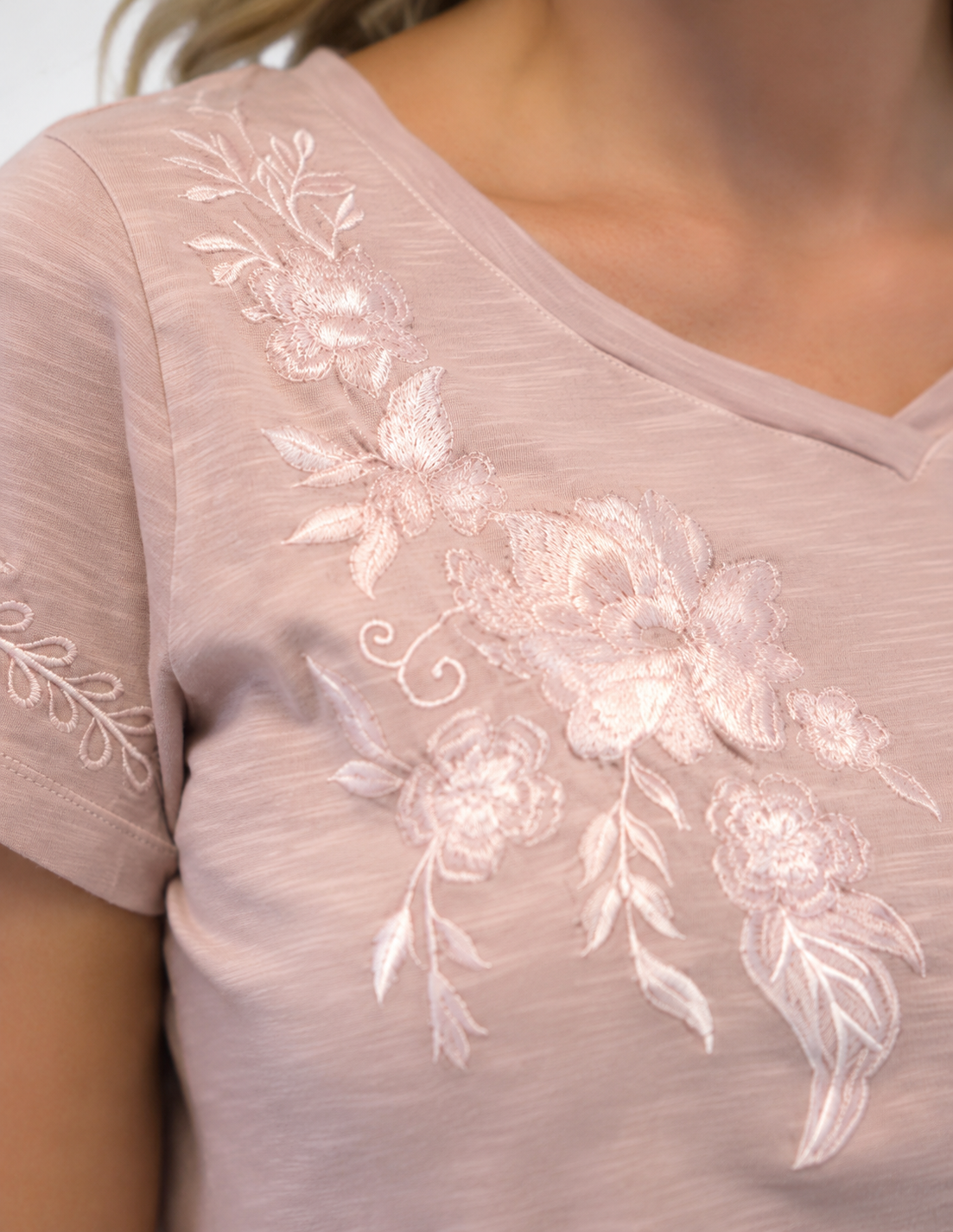 HARPER TEE - BLUSH