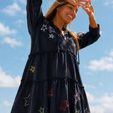 KORI JACKET | Cotton Hooded Jacket with Embroidered Stars