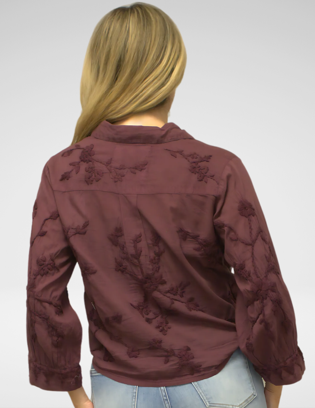 ALANIS BLOUSE - OXBLOOD