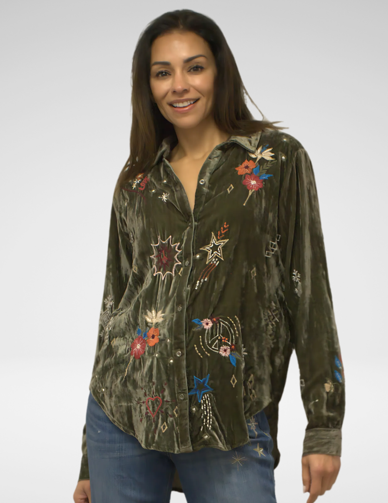 WRENLEY SHIRT FATIGUE GREEN (XS & XL ONLY)