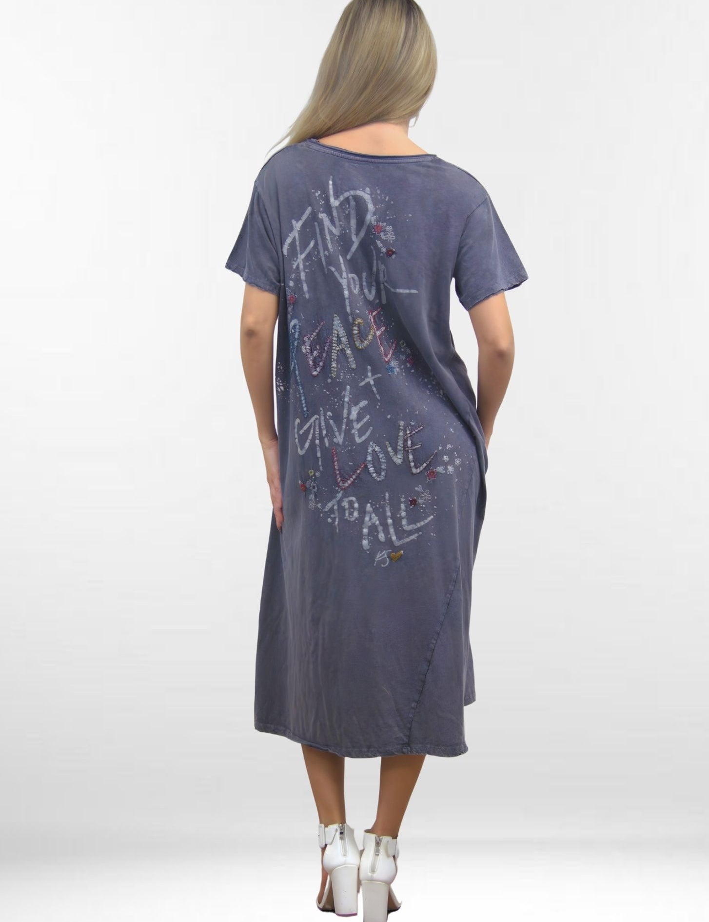 SANTANA DRESS | Washed Cotton T-Shirt Dress