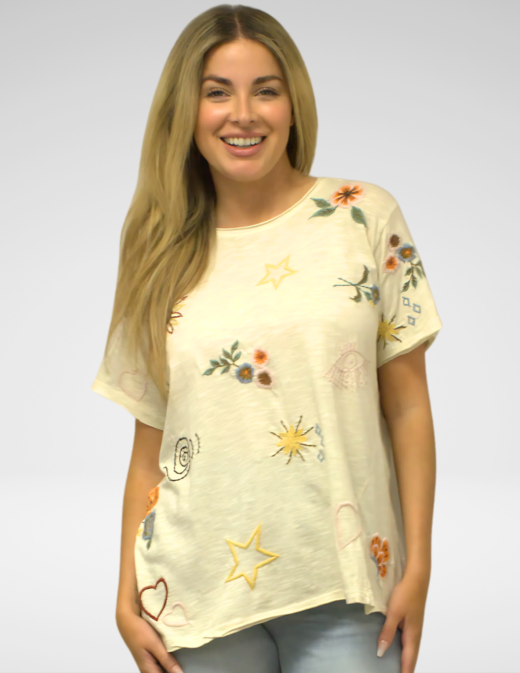 INGRID TEE - OATMEAL (XS ONLY)