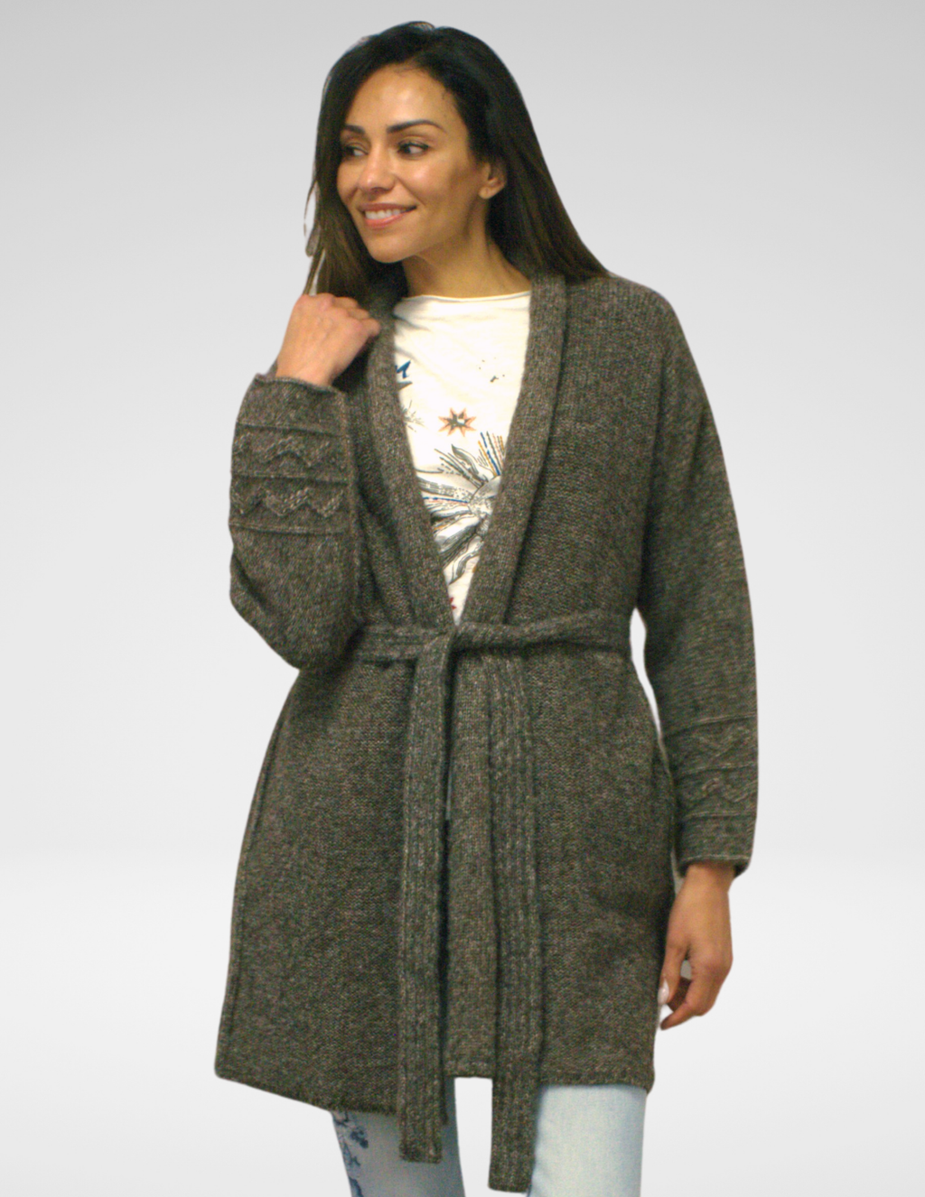 SIGRID CARDIGAN CHARCOAL (S/M)