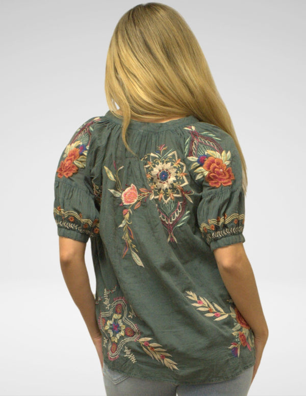 IZZY BLOUSE | DARK GREY