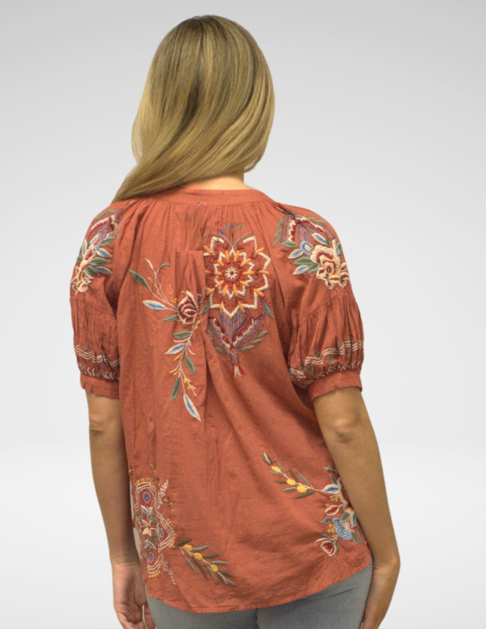 IZZY BLOUSE | SUMMER FIG (XS, S, & XL ONLY)