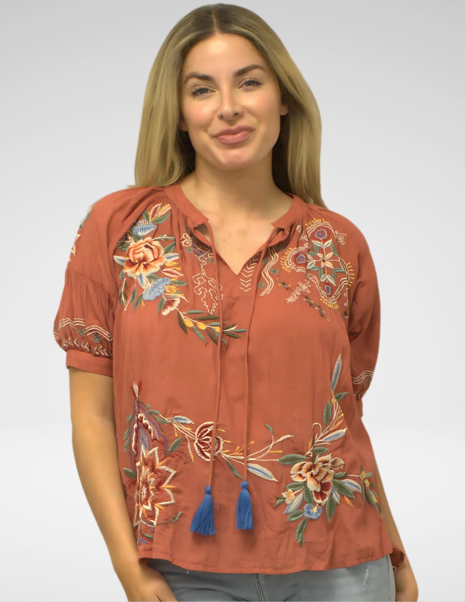 IZZY BLOUSE | SUMMER FIG (XS, S, & XL ONLY)