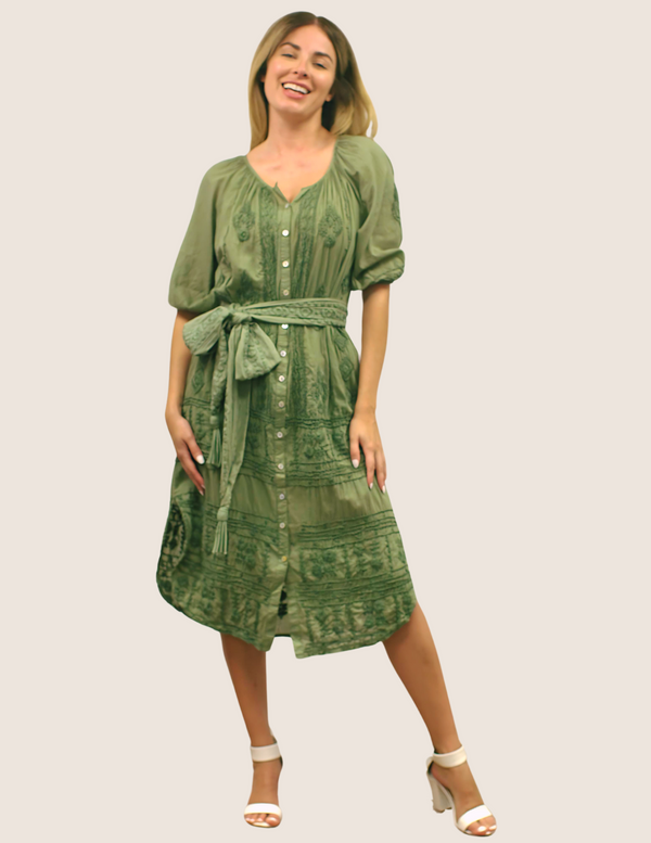 Selma Dress (Olive)