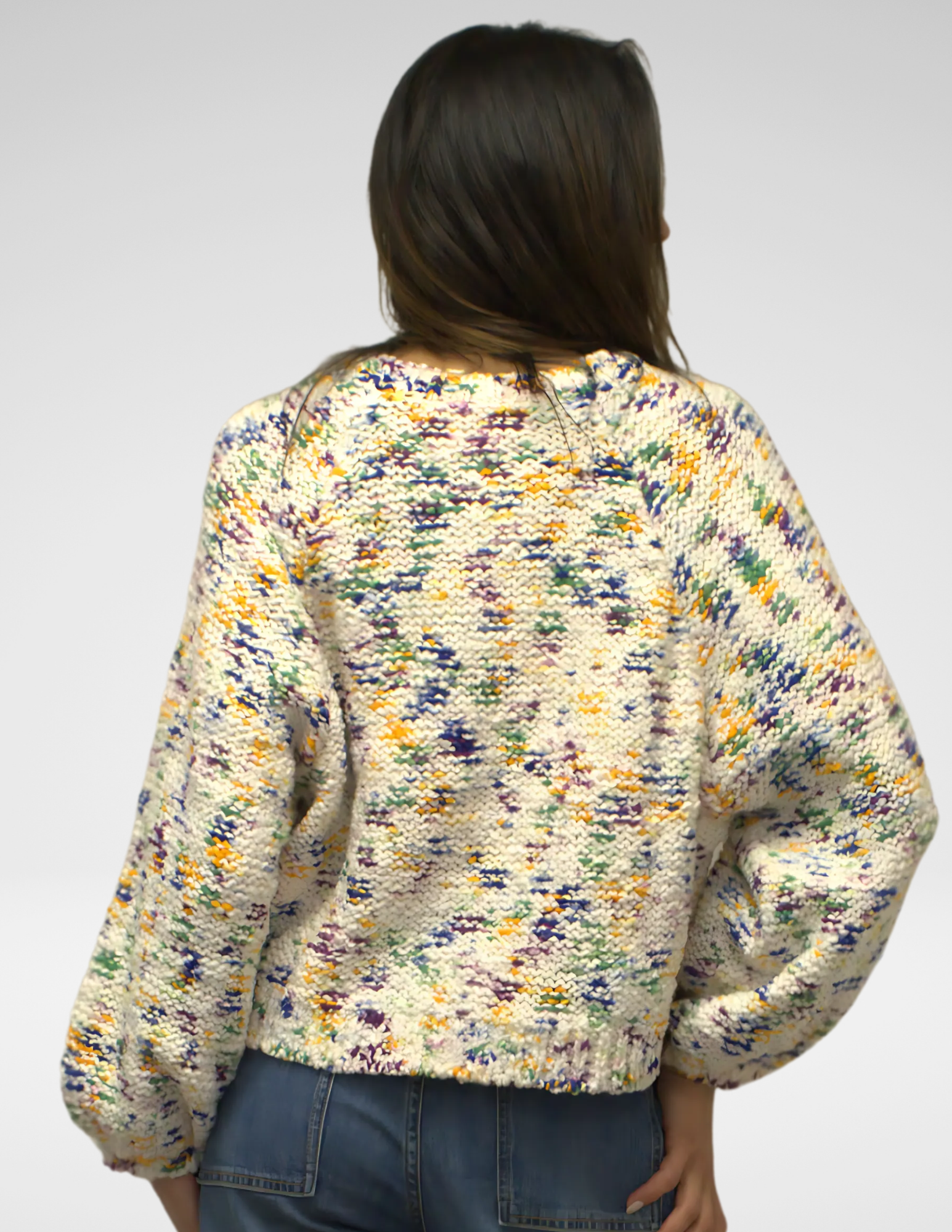 CONFETTI PULLOVER CROPPED (S/M)