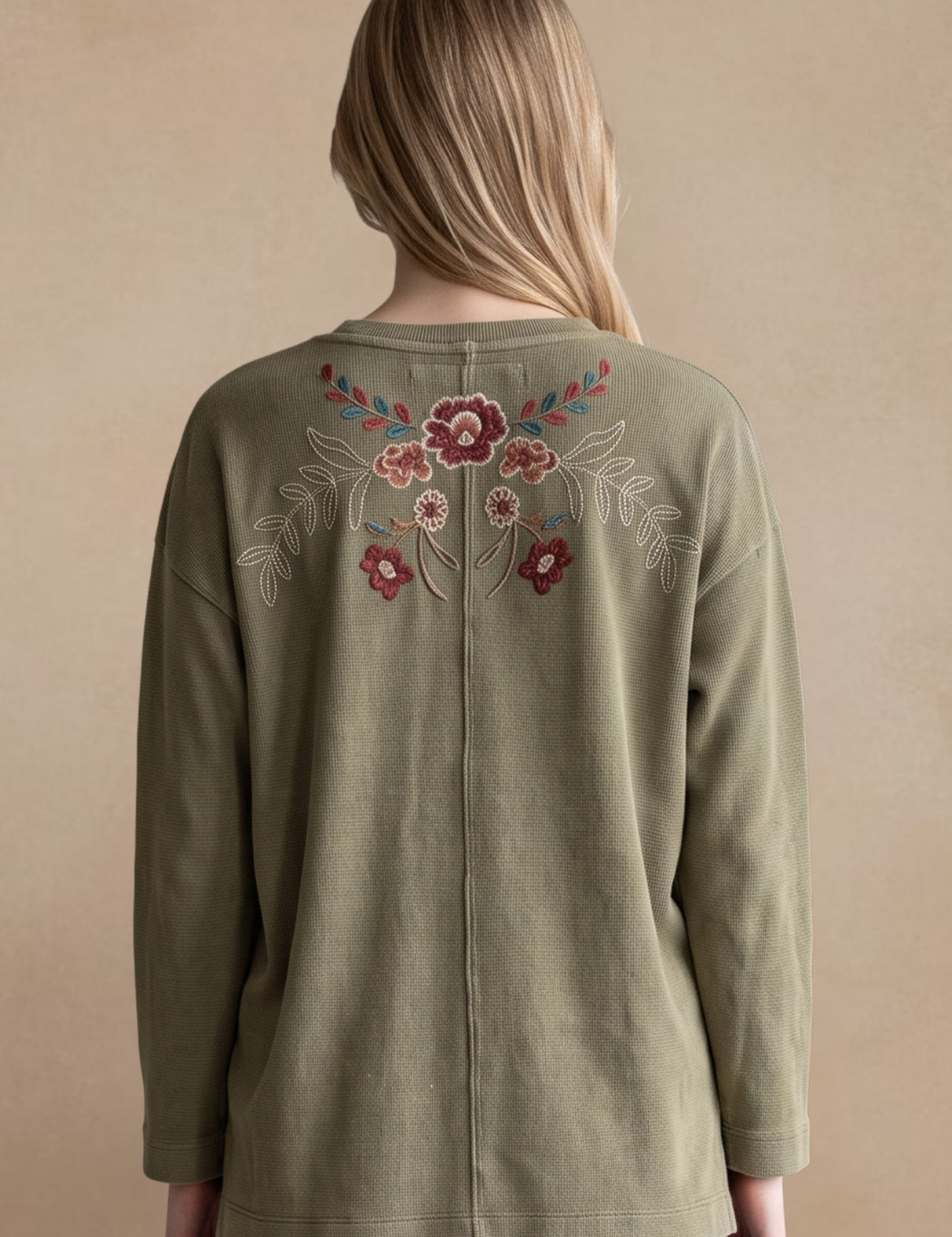 Sena Top | Women's Embroidered Boho Knit Top
