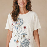 Bindi Tee | Women's Embroidered Boho Tee