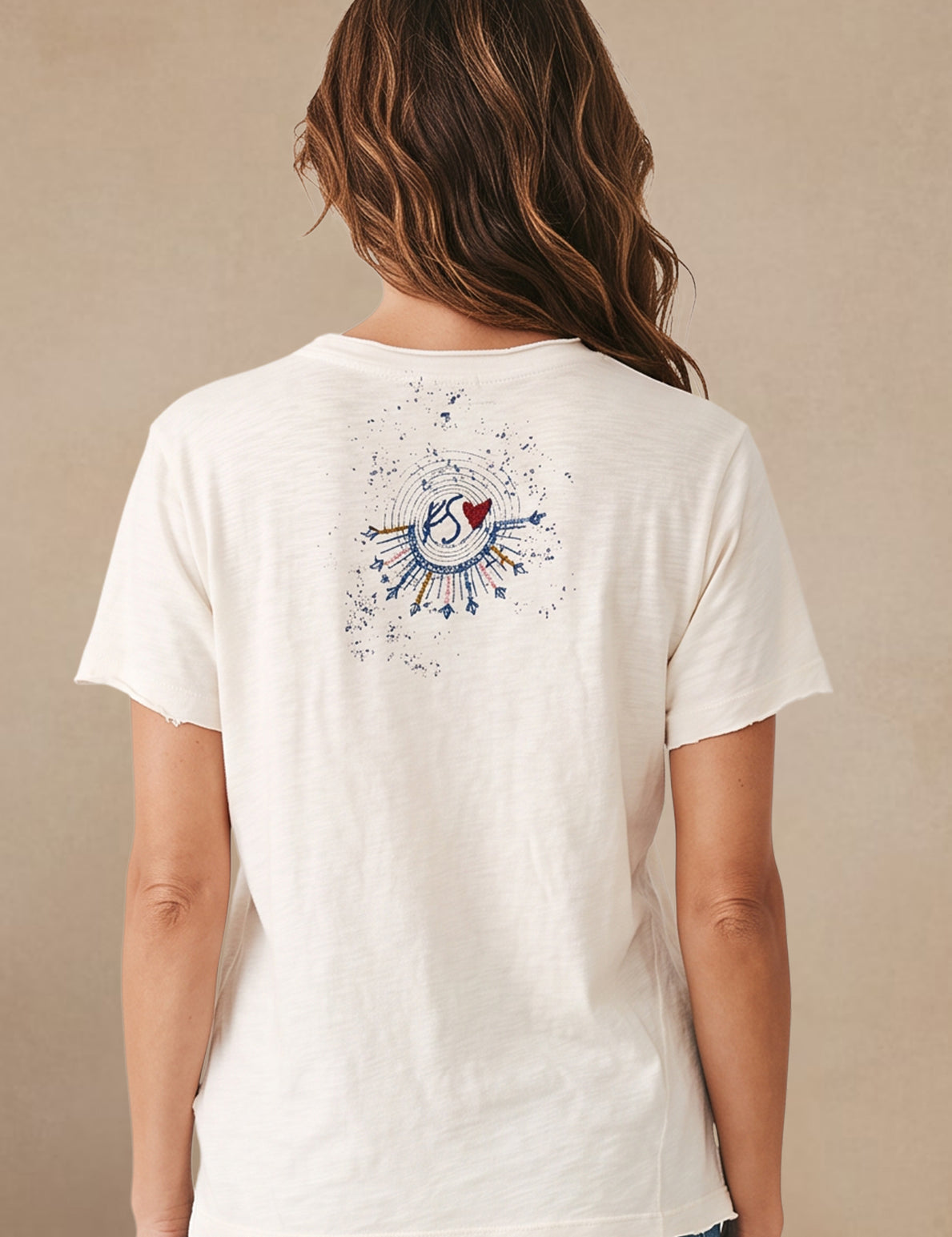 Bindi Tee | Women's Embroidered Boho Tee