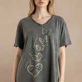 Aubire Tee | Women's Embroidered Everyday Tee