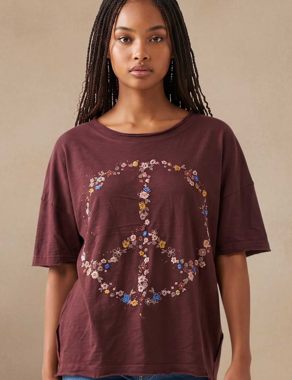 Chloe Tee | Women's Embroidered Cotton Tee