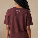 Chloe Tee | Women's Embroidered Cotton Tee