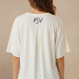 Alegra Tee | Women's Soft Knit Embroidered Tee