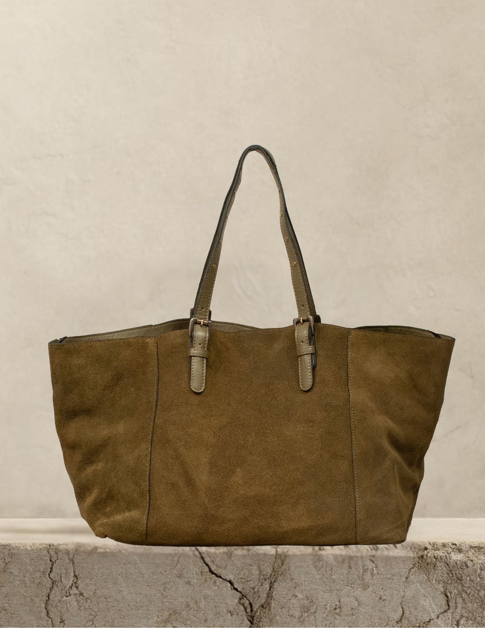 Kissa Bag Olive Suede