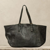Kissa Bag Sun-Baked Black Leather